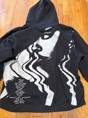 Ariana Grande positions deluxe Black hoodie graphic size XXL tour